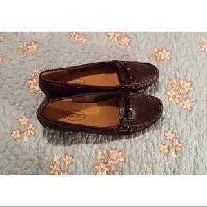 Talbots Tuscan Leather Slip On Moccasin